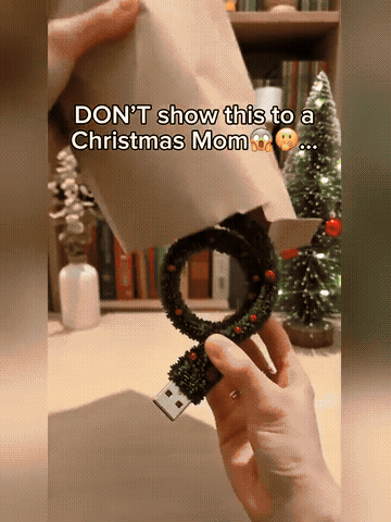 Demo preview — USB connection and Christmas projection